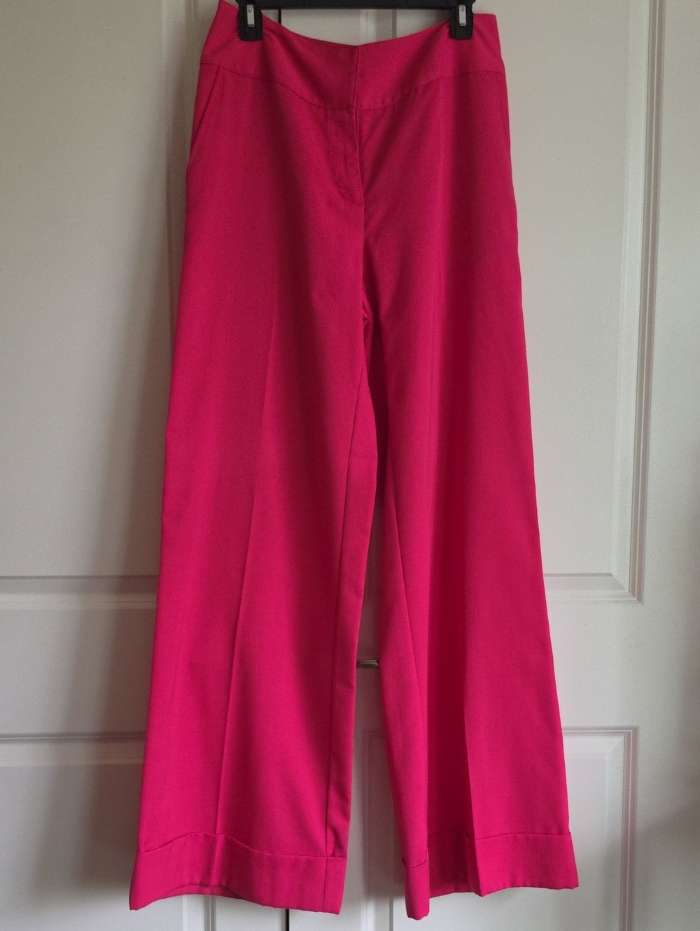 metrostyle Wide-Leg Pants in Bright Pink